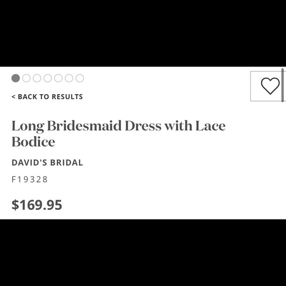 David’s Bridal OASIS bridesmaids dress. Size 4. Has been hemmed. - Picture 4 of 5